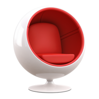 AI generated Ball chair isolated on transparent background png