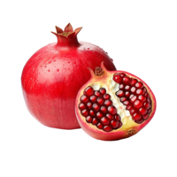 AI generated Pomegranate fruit isolated on transparent background png