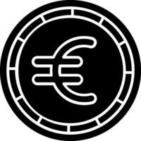 Euro Glyph Icon vector