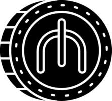 Manat Glyph Icon vector