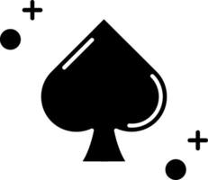 Spades Glyph Icon vector