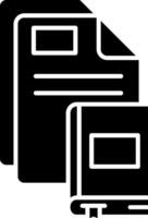 Ebook Glyph Icon vector