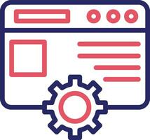 Website Settings Vector Icon