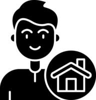 Home Glyph Icon vector