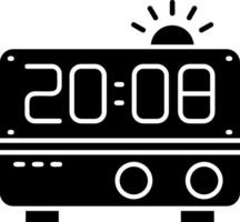 Alarm clock Glyph Icon vector