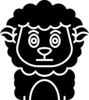 Embarrassed Glyph Icon vector