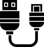 Usb Glyph Icon vector