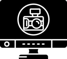 Camera Glyph Icon vector