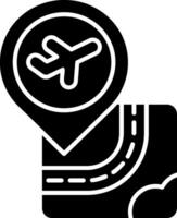 Airport Glyph Icon vector