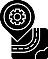 Setting Glyph Icon vector
