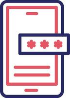 Mobile Password Vector Icon