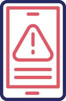 Mobile Warning Vector Icon
