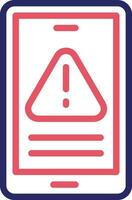 Mobile Warning Vector Icon