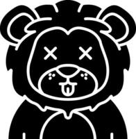 Dead Glyph Icon vector