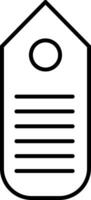 Tag Line Icon vector