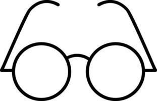 Eyeglasses Line Icon vector