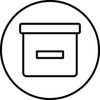 Box Line Icon vector