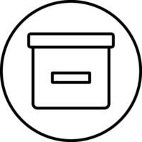 Box Line Icon vector