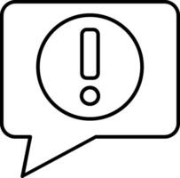 Alert Line Icon vector