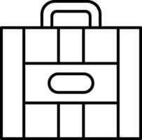 Suitcase Line Icon vector
