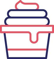 Ice Cream Cup Vector Icon