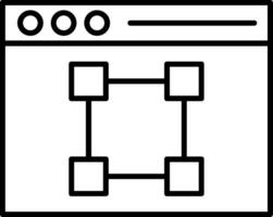 Text Editor Line Icon vector