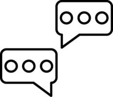 Chat Line Icon vector