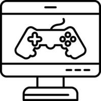 Game Line Icon vector