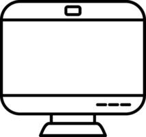 Monitor Line Icon vector