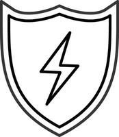 Shield Line Icon vector