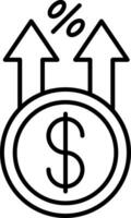 Profit Line Icon vector