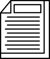 File Line Icon vector