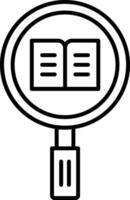 Research Line Icon vector