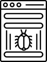 Virus Line Icon vector