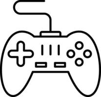 juego controlador línea icono vector