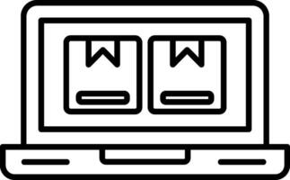 Online Store Line Icon vector