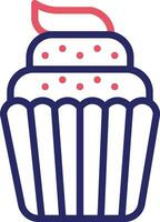 Wedding Cupcake Vector Icon