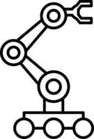 Robotics Line Icon vector