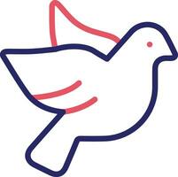 Dove with Heart Vector Icon