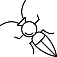Formicidae Line Icon vector