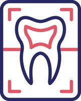 Tooth Xray Vector Icon