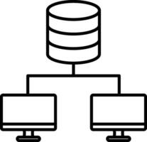 Data Center Line Icon vector