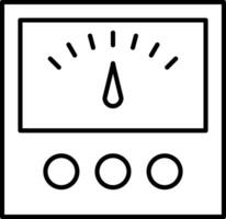 Voltage Indicator Line Icon vector