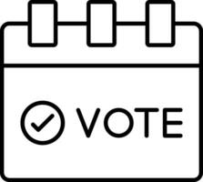 Elections Line Icon vector