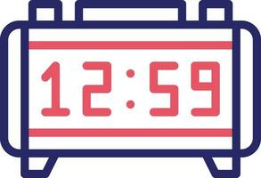 Digital Clock Vector Icon