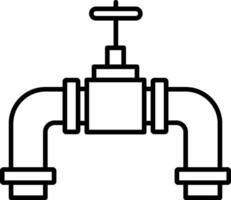 Pipes Line Icon vector