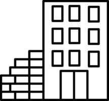 Brick Line Icon vector