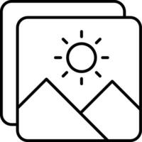 Photo Line Icon vector