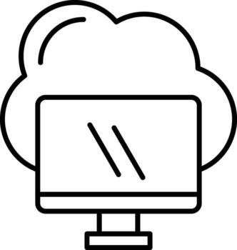 Computing Line Icon vector