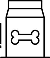 Pet Food Line Icon vector